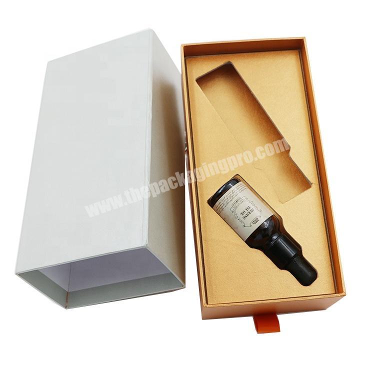 High Grade Cosmetic Perfume Bottle Paper Packaging Gift Box Set With Foam Insert