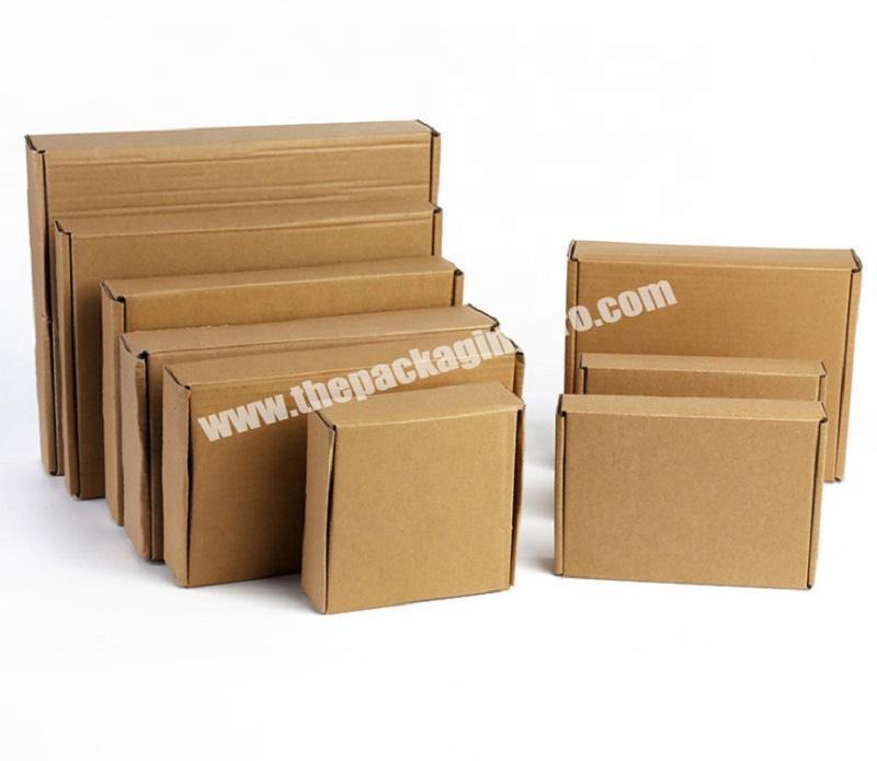 Cheapest Lower MOQ Stock Cardboard clothing Packaging Mailing Moving Shipping Boxes Corrugated Box Cartons custom logo