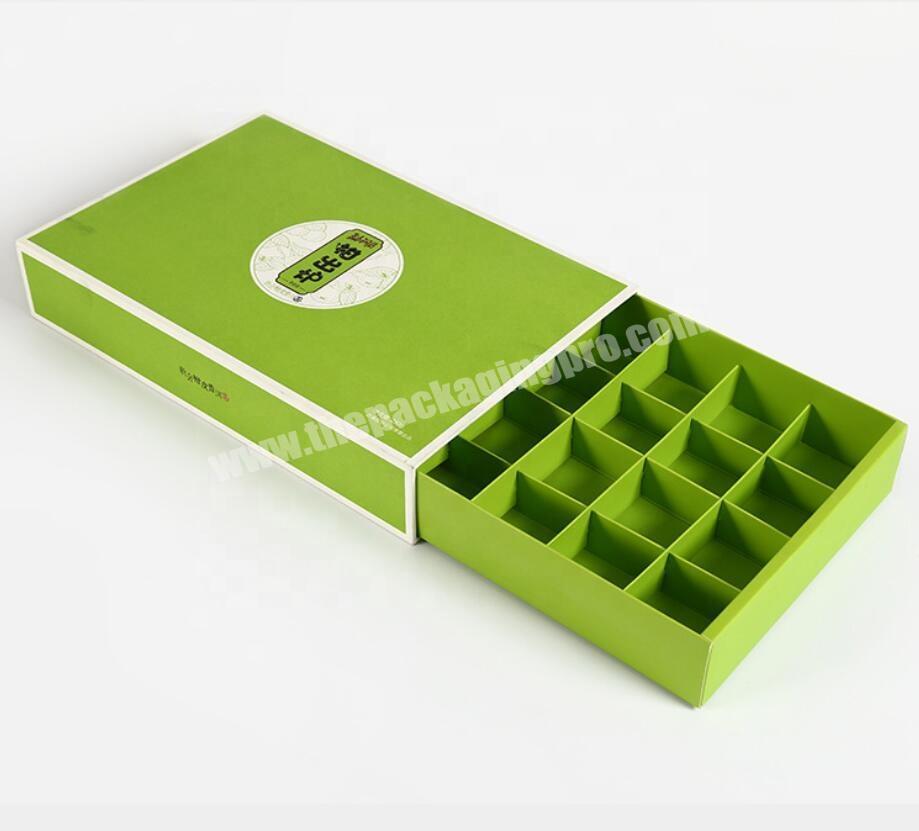 Custom cardboard rigid paper board handmade craft box for tea gift box packaging