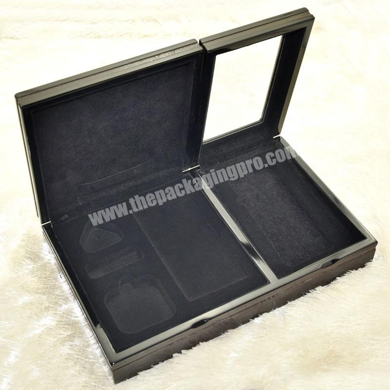 Luxury Custom Black Lacquer Watch And Gift Boxes For Gift