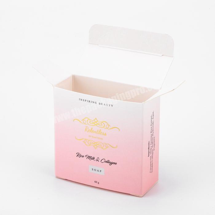 Luxury Matte Laminated Pink Cardboard Packaging Box Skin Care Beauty Products Paper Gift Box with Custom Design