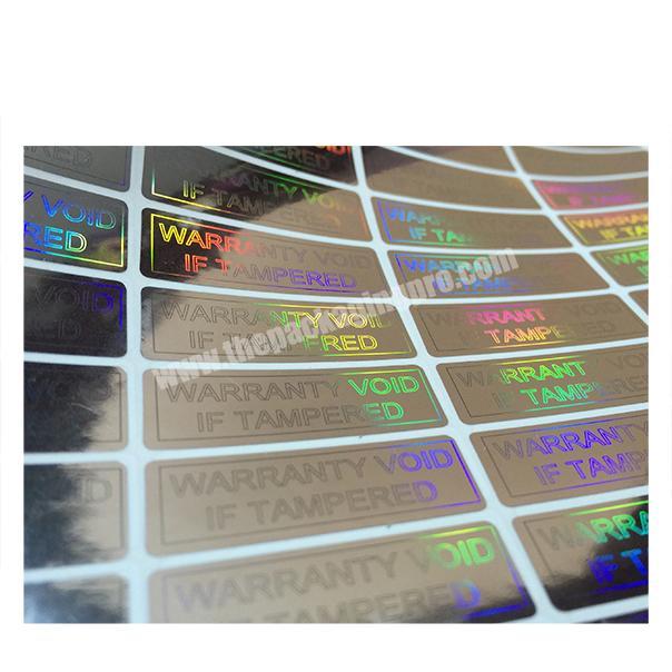 Good quality anti-counterfeiting custom 3d hologram security sticker