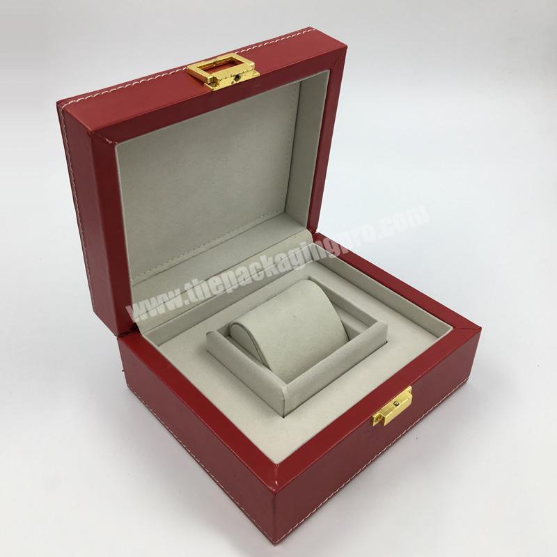 Factory Wholesale red PU leather gift luxury jewelry packaging box
