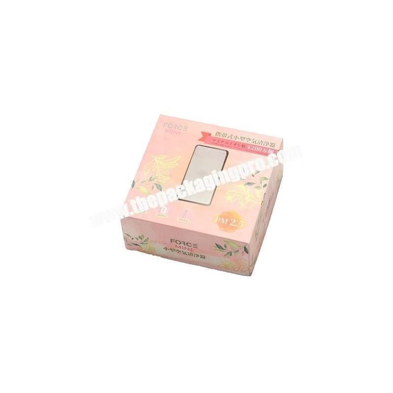 Customize eyelash glitter paper box with pvc window