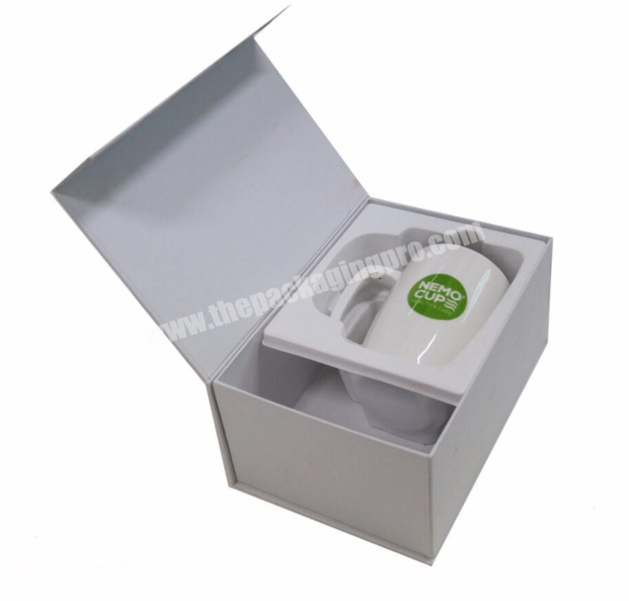 custom luxury recycle  eco-friendly rigid paperboard coffee ceramic mug promotion  gift box