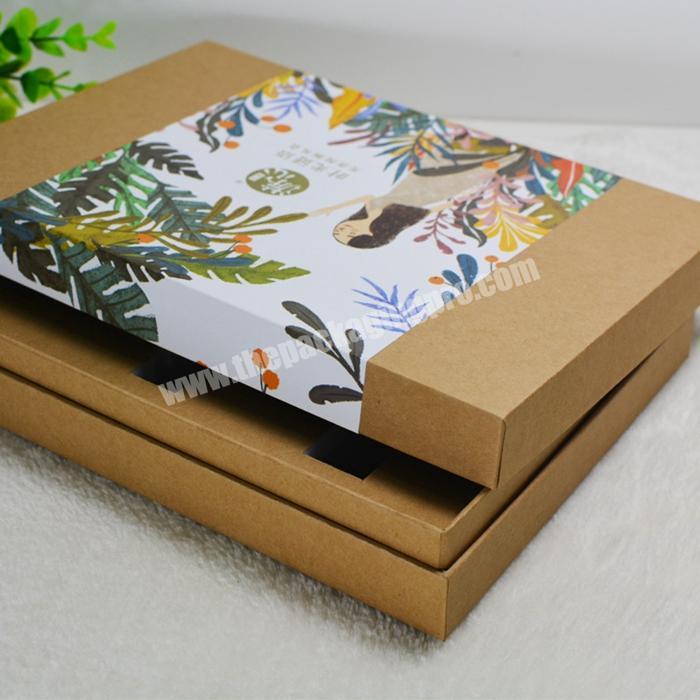 Wholesale Customized Paper Gift Packaging Recycled Kraft Cosmetics Paperboard Shoulder Box