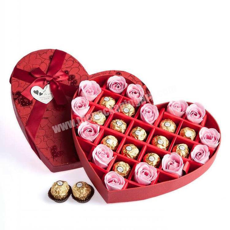 Custom Drawer Chocolate Rose Flower Box Flowers And Chocolate Box For Gift