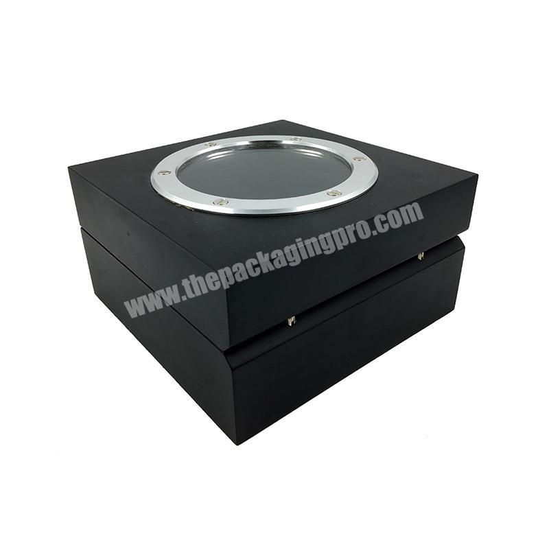 IN STOCK High Grade Fashion Unique Handmade Square personalized Watch Box With Window