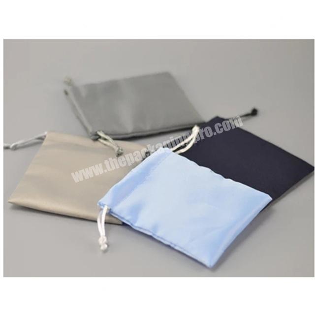 Small drawstring satin silk jewelry bag satin packaging silk bag