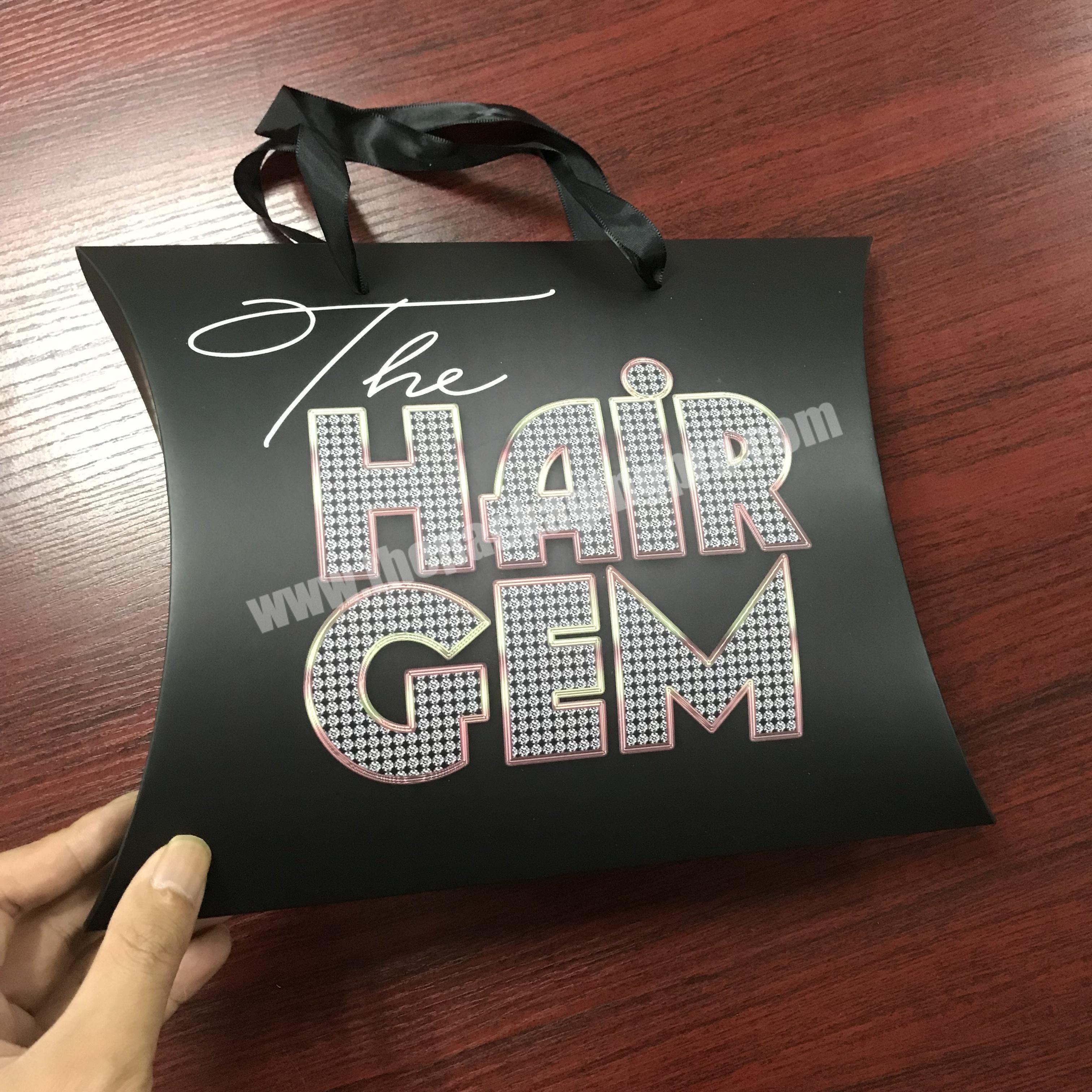 Manufacturer custom hair extension packaging box  hair weave packaging supplier
