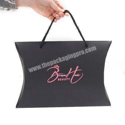 Wholesale Custom Logo Ribbon Product Velvet Package Cheap For Extension Hair Straightener Boxes With Window