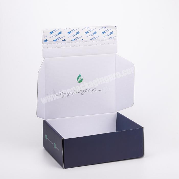 Custom Printing Gloss Matte Colored Mailing Box Self Seal Shipping Box Corrugated Cardboard Ecommerce Cosmetics Packaging
