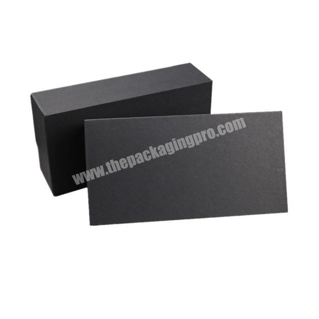 Factory price Professional customized black matte  jewelry double  drawer box