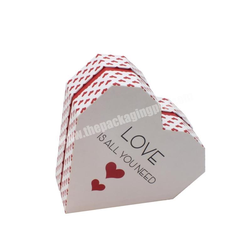 Wholesale High Quality Custom Color Heart Shape  Paper Gift Box