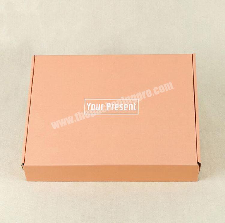 High Quality Custom Recyclable Pink Mailing Shipping Box