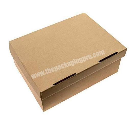 Custom Clear Carton cardboard Kraft Corrugated Paper Shoe Mailer With Lid Packaging Gift Packing Empty Boxes Wholesale