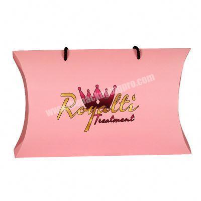 Luxury Custom Logo Pink Extension Hiar Wig Packaging Box