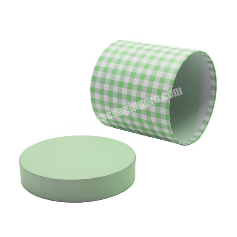 Tube box with pvc lid round shape cylinder packaging box
