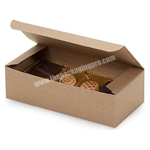 Custom Brown Kraft Chocolate Boxes Favor Treat Boxes