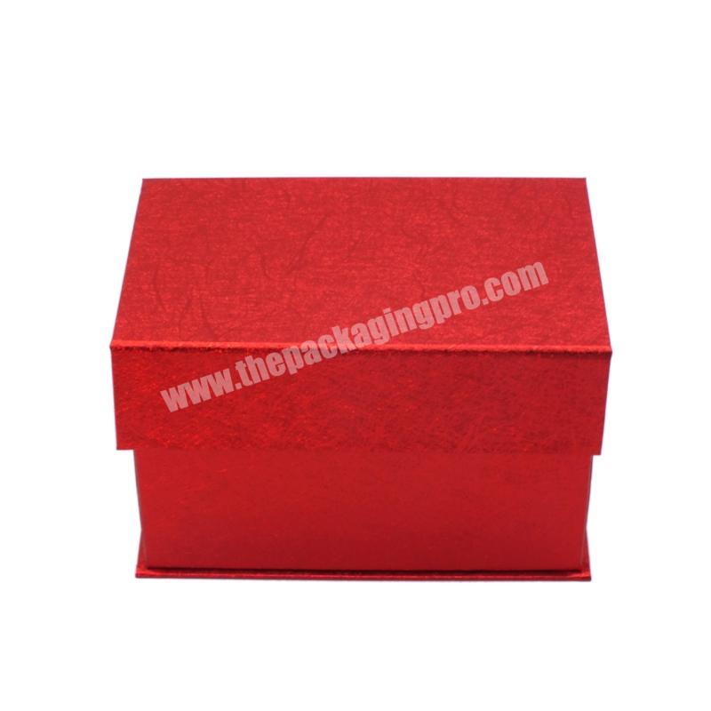 Design Color Ribbon Tie Closure Lucky Red With Boxes Set Classic Gift Paper Lid And Base Rigid Box