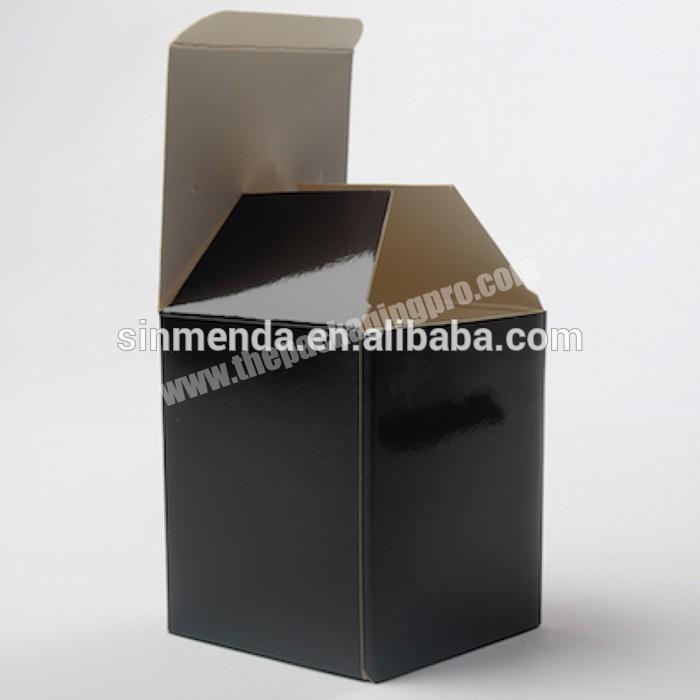 biodegradable small square cardboard packaging boxes custom offset printed folding candle box