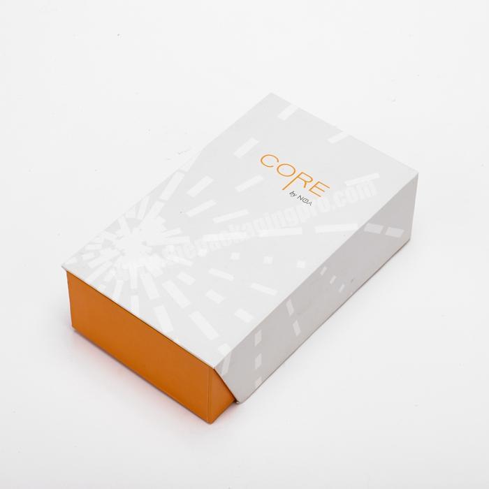 Luxury Sliding Rigid Cardboard Headset Packaging Box eco friendly Earphone Drawer Gift Box