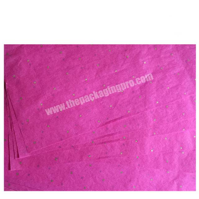 17gsm 22gsm silk paper custom color printing tissue wrapping paper for apparel packaging