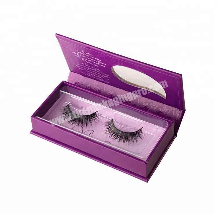 2020 New Arrival Paper Package Magnetic Box Eyelash With Plastic Tray