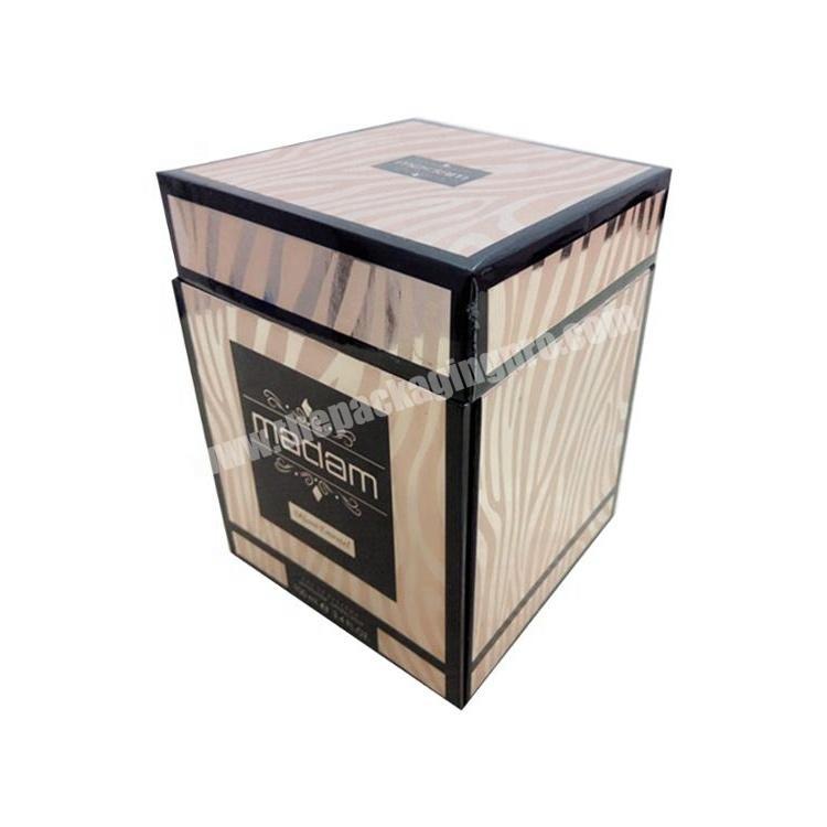 Fancy luxury customization rigid high end display perfume bottle jar packing paper box with foam insert wholesale manufacture