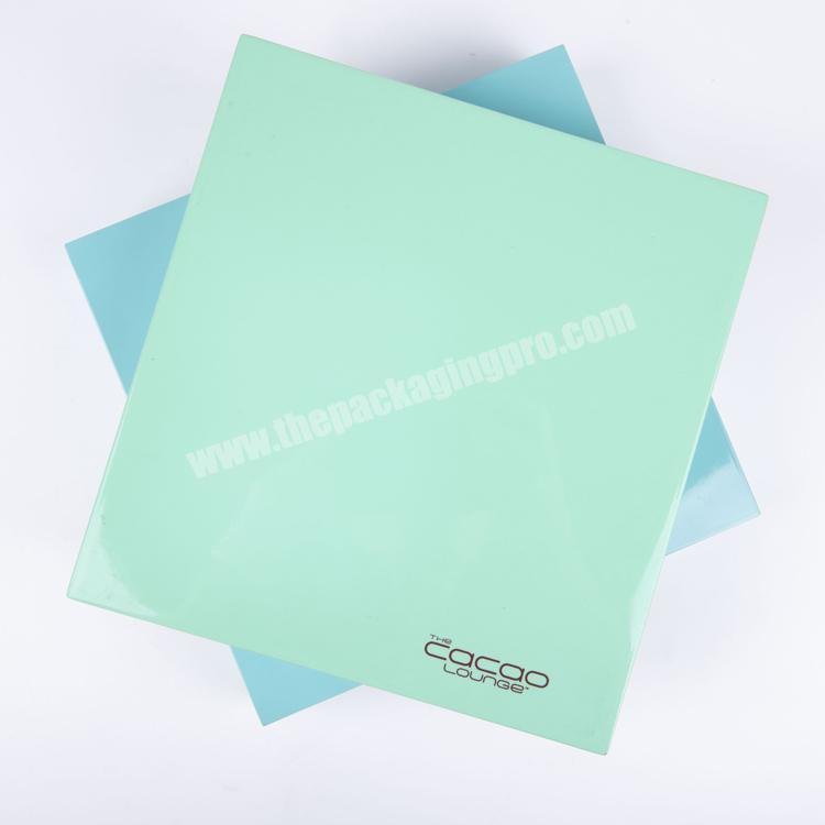 Luxury Custom Blue Green Chocolate Packing Boxes For Ramadan