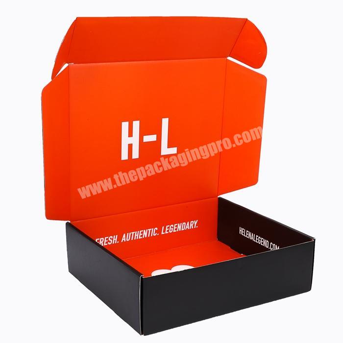 Custom Amazon Retail Black Cardboard Ecommerce Shipping Boxes Recycled Brown Craft Paper Postal Packaging Box For Hair Extension