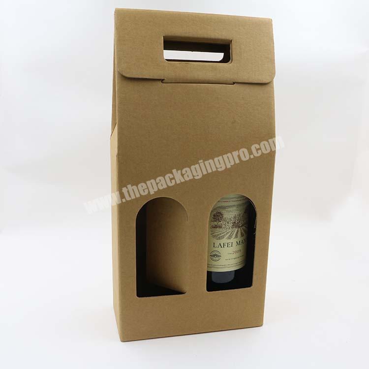 2 bottle Glass Carton Gift Wine Paper Box