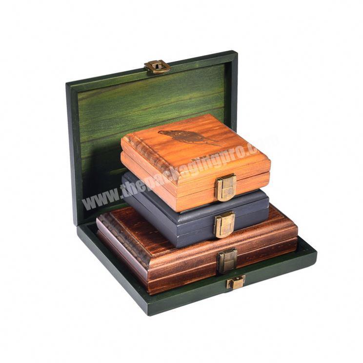 Luxury Custom Colorful Unfinshing Small Wood Gift Chocolate Packaging Box