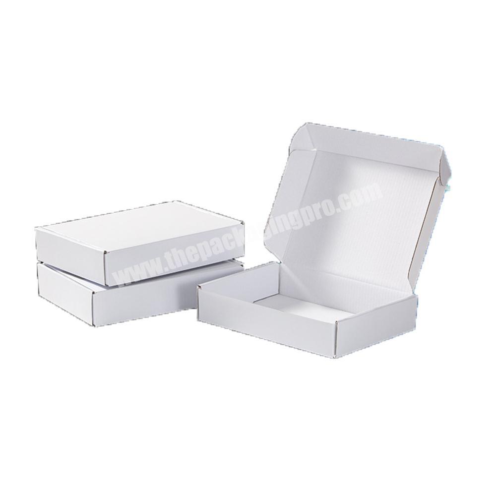 In Stock Corrugated Mailing Mailer White Shipping Box Lipgloss Printed Paper Boxes For Gift Pack Clothing Jewelry Packing