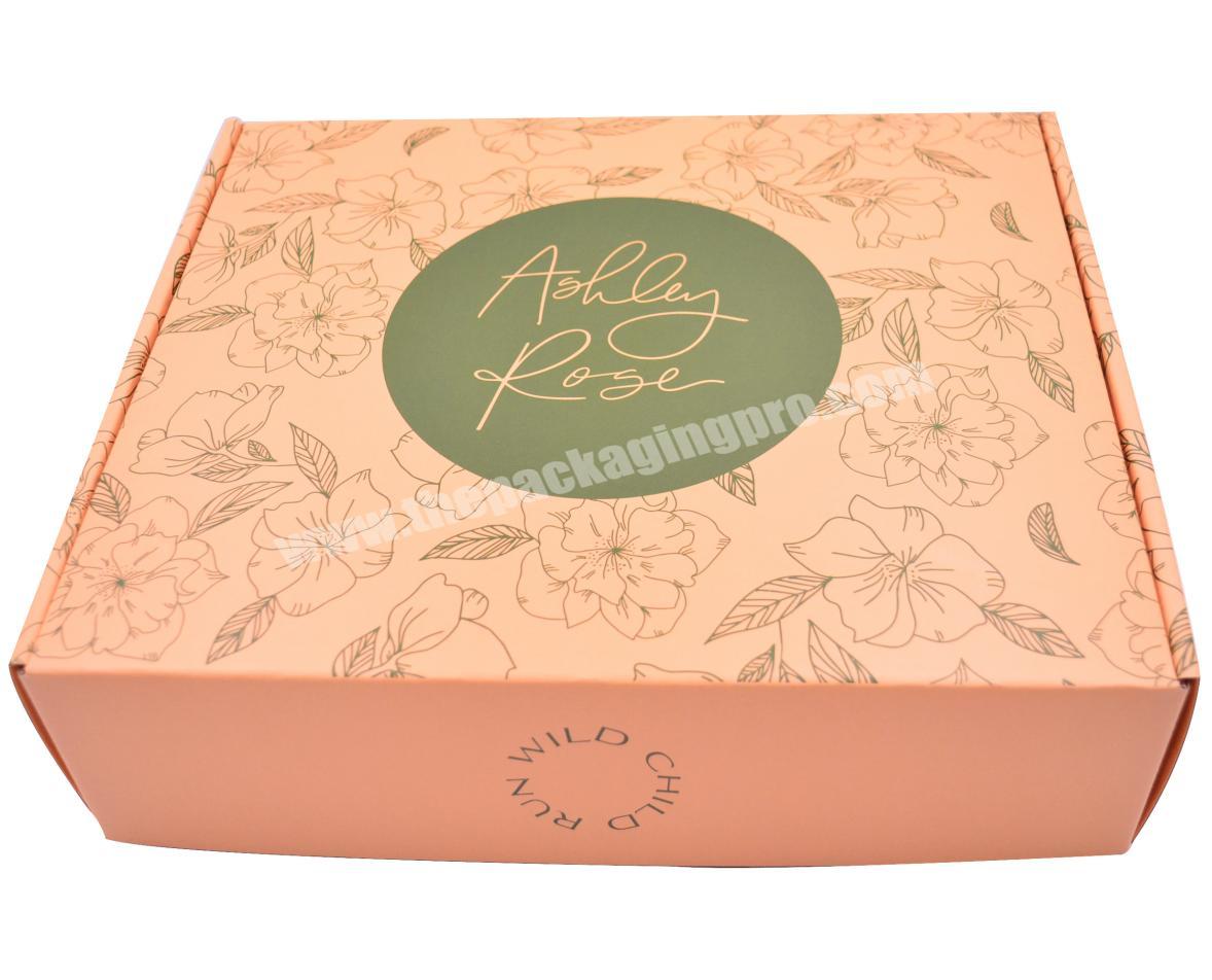 Fancy Corrugated Shoes Mailer Box Baby Clothes packaging clothing box with logo
