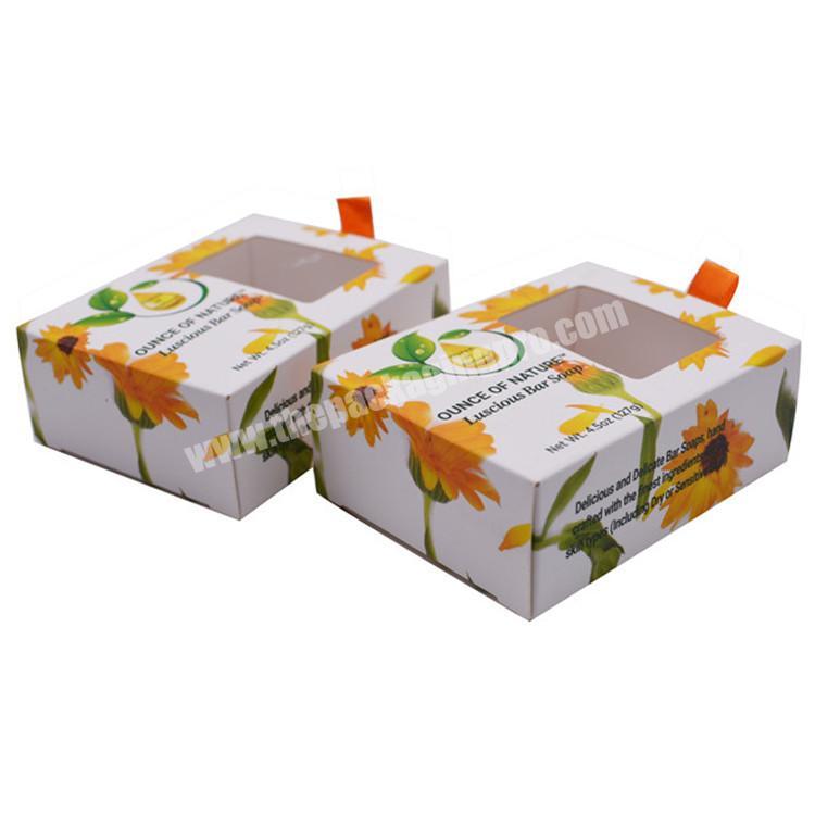 custom logo paper card soap packaging box for soap bar