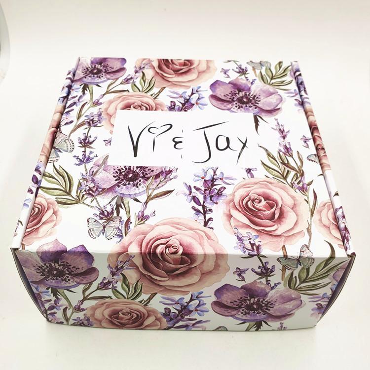 Custom fancy colorful clothing gift box roses packaging box for flowers