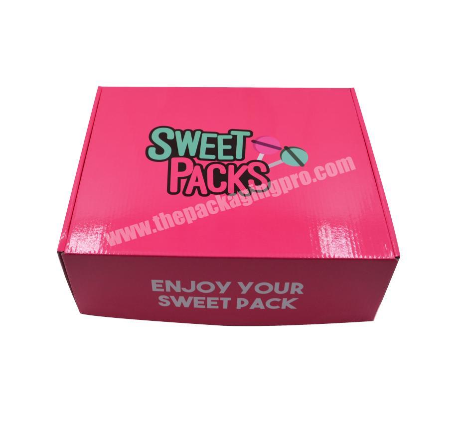 custom corrugated box mailer shipping box for clothing cosmetic gift packaging