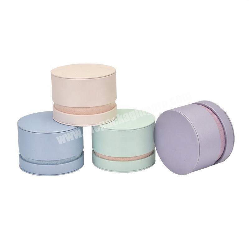 Factory Hot Custom Round Shape Small Lovely Jewelry Packaging Gift Ring Box