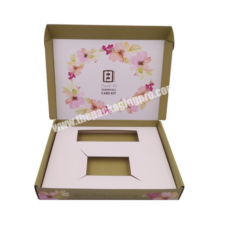 Custom matte mailing boxes skincare packaging paper box with insert