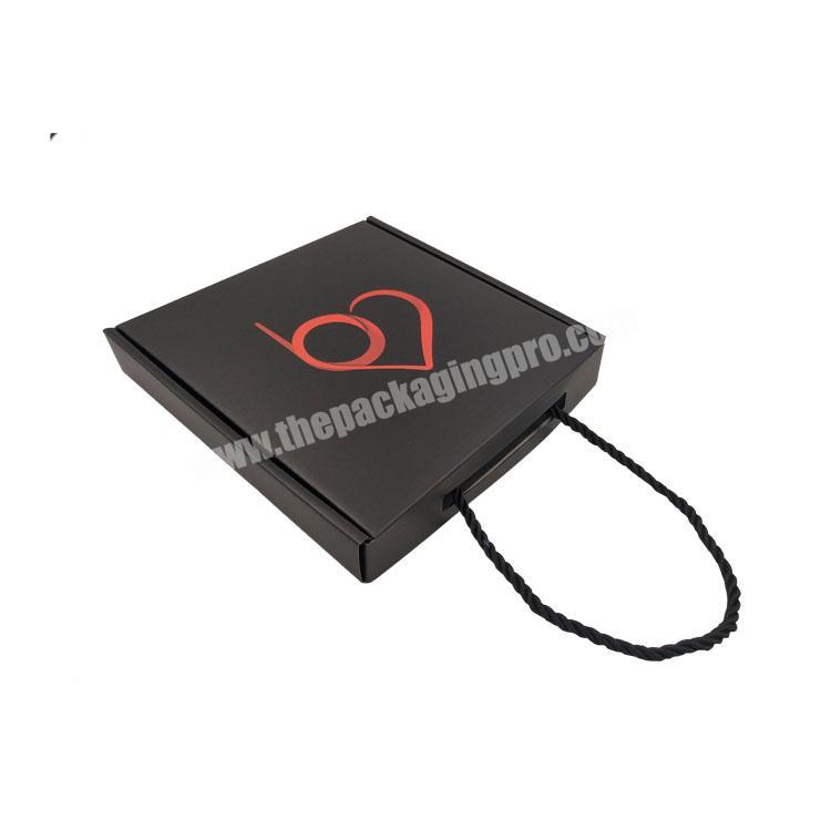 Custom shipping box small gift packaging boxes with rope handle