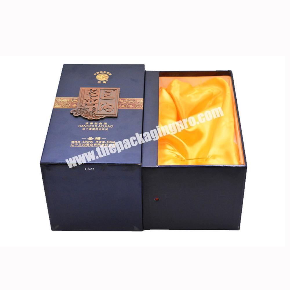 Eco friendly luxury handmade paper boxes 2 piece gift lid and based box with insert