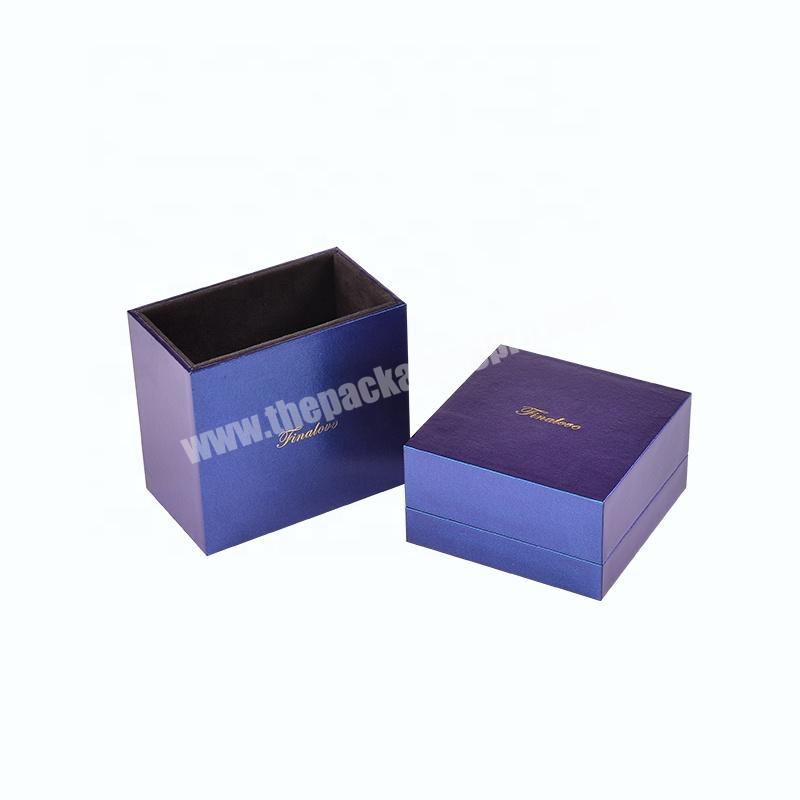 wholesale custom logo printed drawer  purple jewelry box