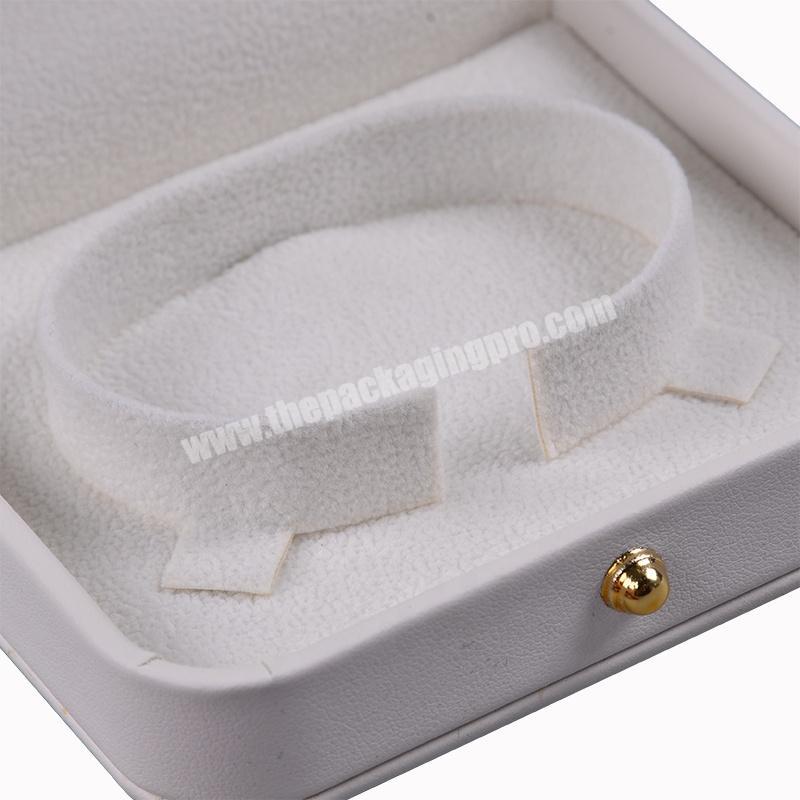 Wholesale OEM ODM custom logo printed jewelry box pu jewellery packaging