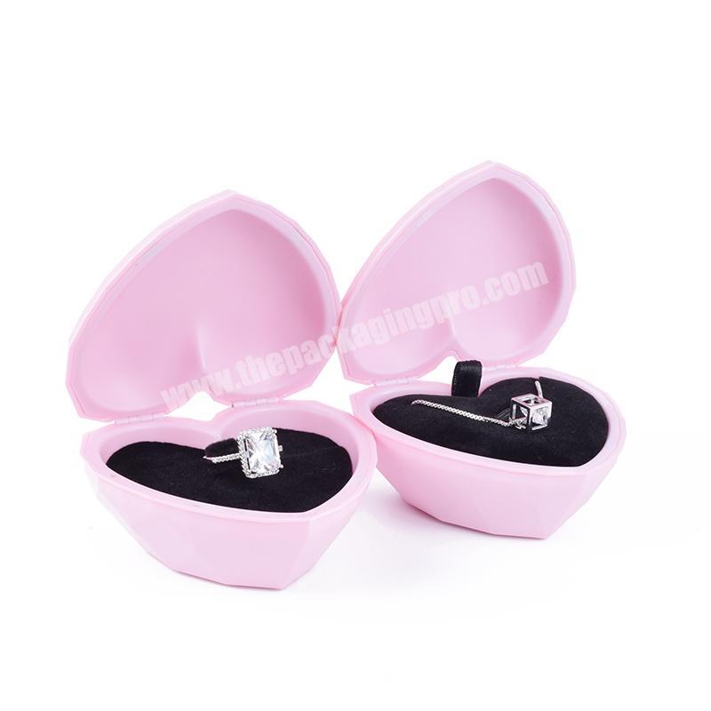 high quality custom heart shaped kids music jewellery box logo jewelry packaging box for jewelry