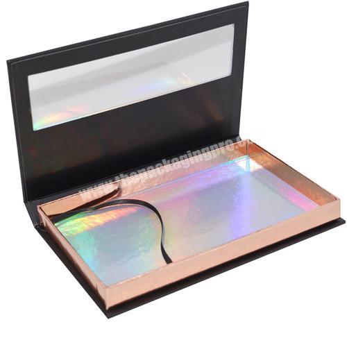 Wholesale Magnetic Paper Colorful Portable Style Custom Logo With Beauty Makeup EyeShadow Packaging Cardboard Clamshell Gift Box