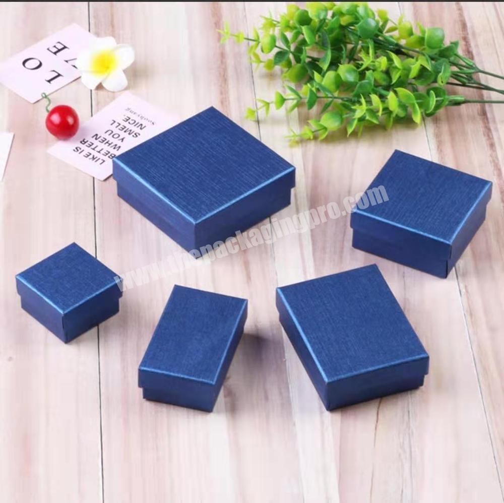 Small MOQ custom wholesale ring necklace  earrings box jewelry packaging box for gift