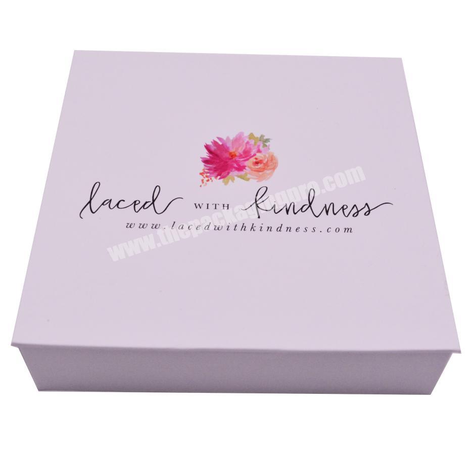 Custom white decorative book shaped gift box packaging
