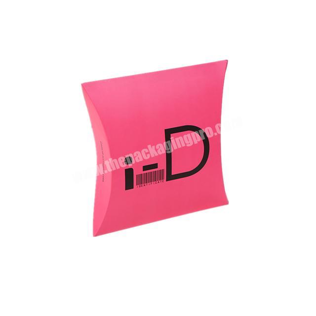 Custom pink 250g pillow wig box with rope handle for hair extension packaging