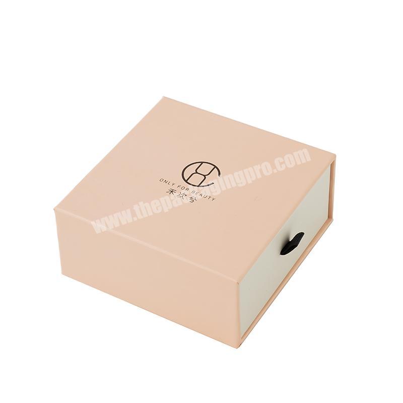Hot Sale Pink Drawer Cardboard Paper Box With Handle